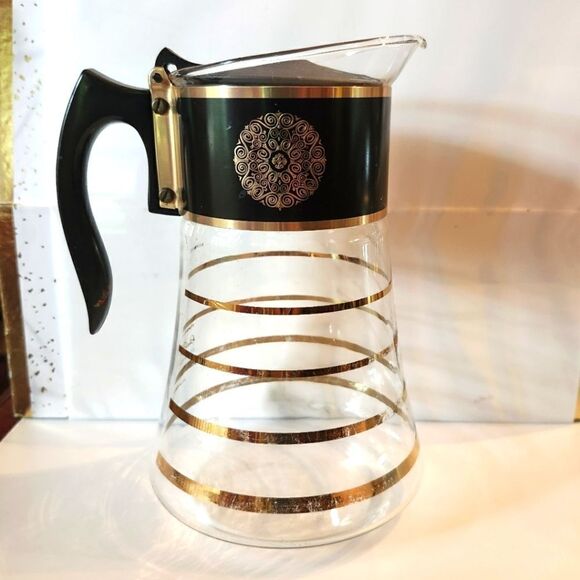 Vintage Very Good 1960s "David Douglas Flameware" 8 Cup Glass Coffee Pot Carafe - Picture 1 of 8